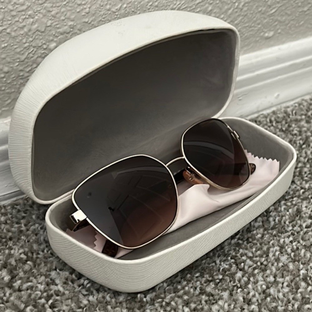 Michael Kors Brown Sunglasses with White Case